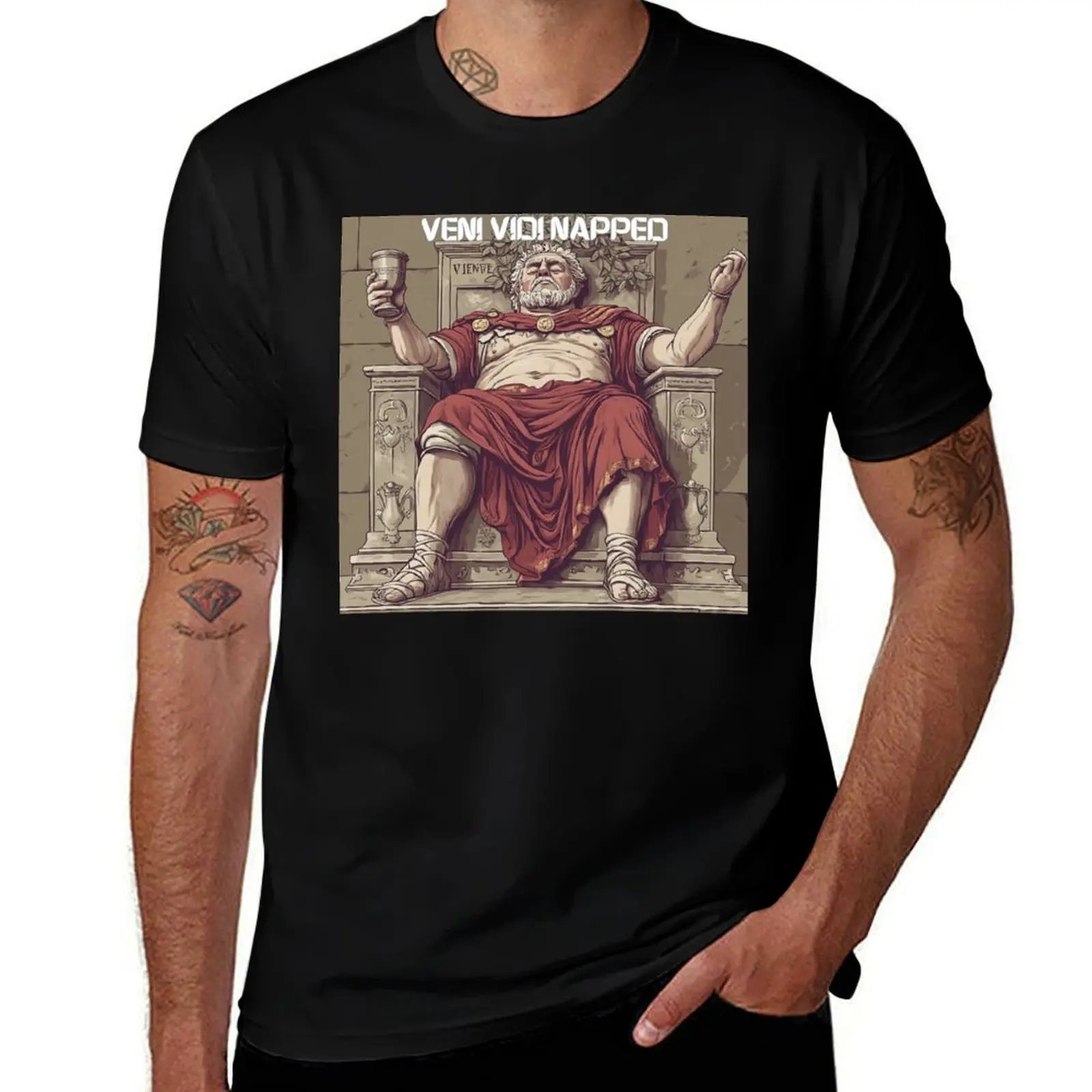 

Veni Vidi Napped T-Shirt graphic t shirt vintage summer tops essential t shirt funny gifts heavyweight t shirts for men