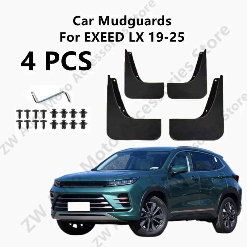 

Car Mudguards For EXEED LX 19-25 Mud Guards Fender Flare Mudflaps Exterior Parts Auto Accessories Refit