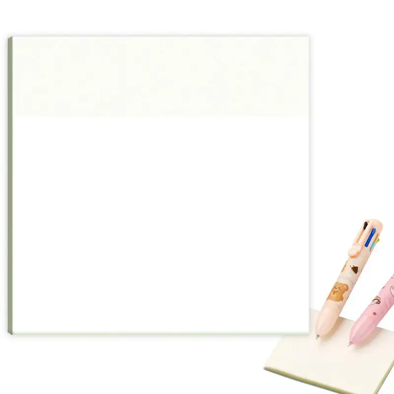 Translucent Sticky Notes 50 Sheets Self-Adhesive Clear Sticky Notes Self-Adhesive Translucent Note Pads School Stationery Office