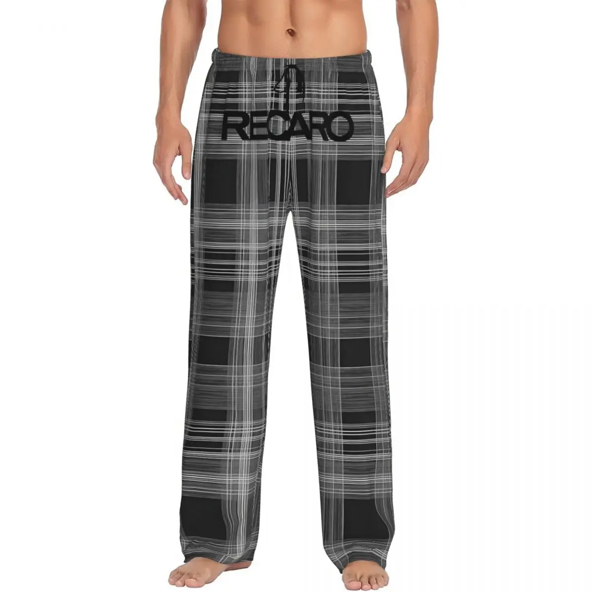 

Custom Recaros Seat Square Pajama Pants Men Sleepwear Lounge Sleep Bottoms Stretch with Pockets
