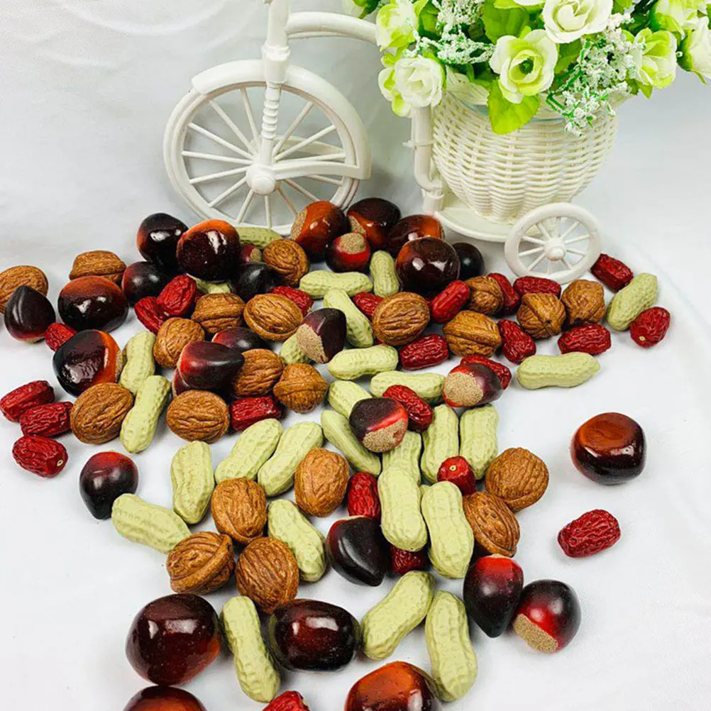 

20pcs Foam Simulation For Home Office Desk Decoration Artificial Chinese Chinese Chestnuts Chestnuts Ornament