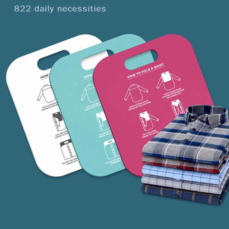 convenientHousehold Shirt Folding Board Child/Adult Clothes Folder Closet Organizer T Shirts Dress Folder Board Laundry Storage