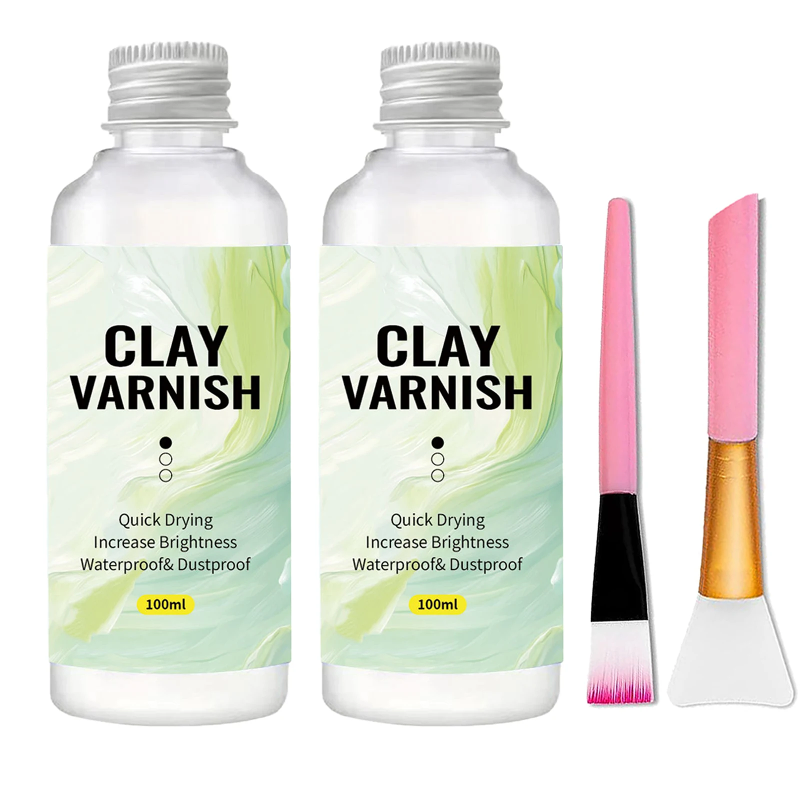 Barniz brillante de 50ml/100ml - Transparente, de alto brillo, antidecoloración y antiamarilleamiento, revestimiento protector transparente