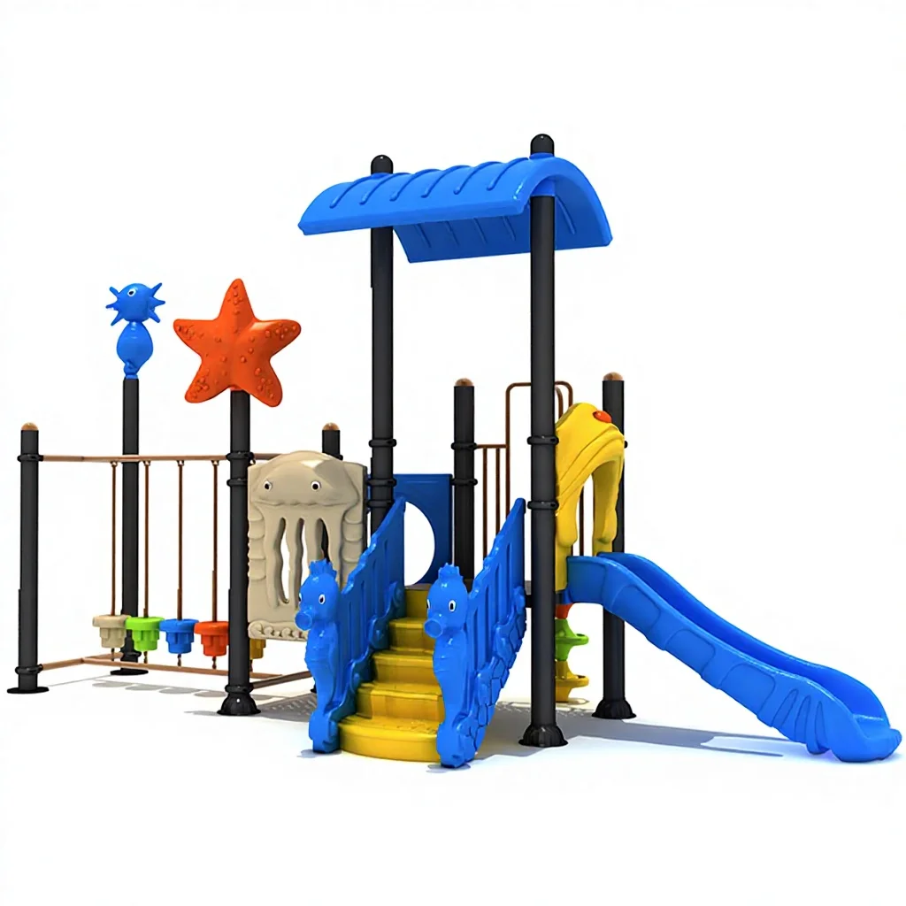 Small Set Kids Slide Amusement Park Equipment Outdoor Playground