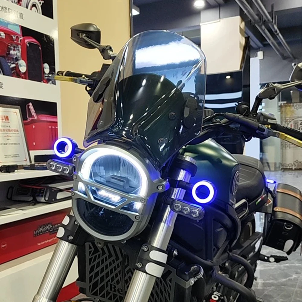 Universal Motorcycle Front Windshield Windscreen Protective Cover Compact Sport Wind Deflector FOR GUERRILLA 450 Guerrilla450