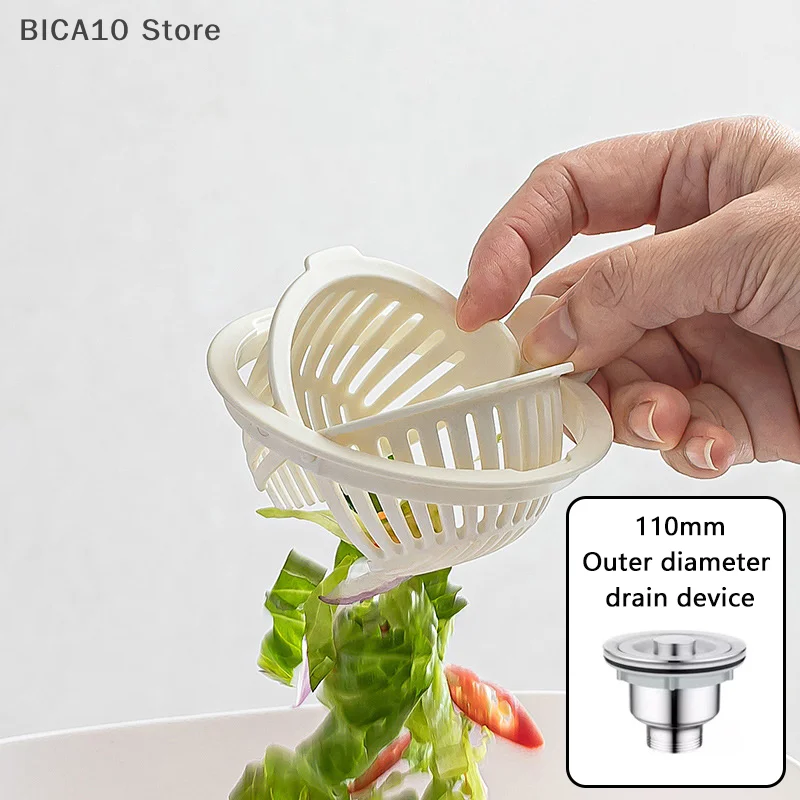 

1Pcs Round Shape Kitchen Sink Filter Hair Filtration Large-caliber Filter Grid Cover Quick Drainage Anti-clogging Mesh
