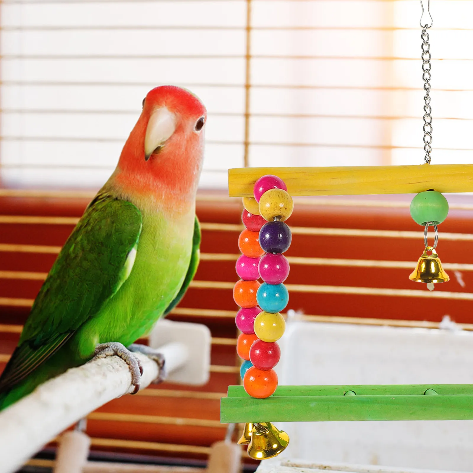 

5Pcs Parrot Biting Chewing Foraging Pet Plaything Durable Easy Install Remove Natural Grinding Tool Various Cages
