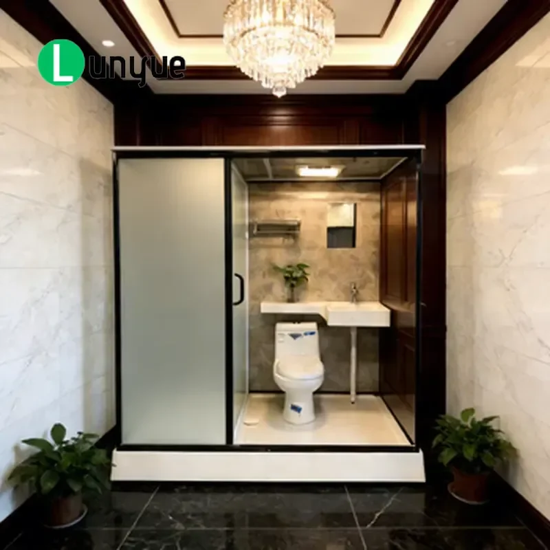 Modern Prefabricated Modular Shower Room Integrated Closed Bathroom Portable Toilet Unit for Home Hotel Compact Space Saving