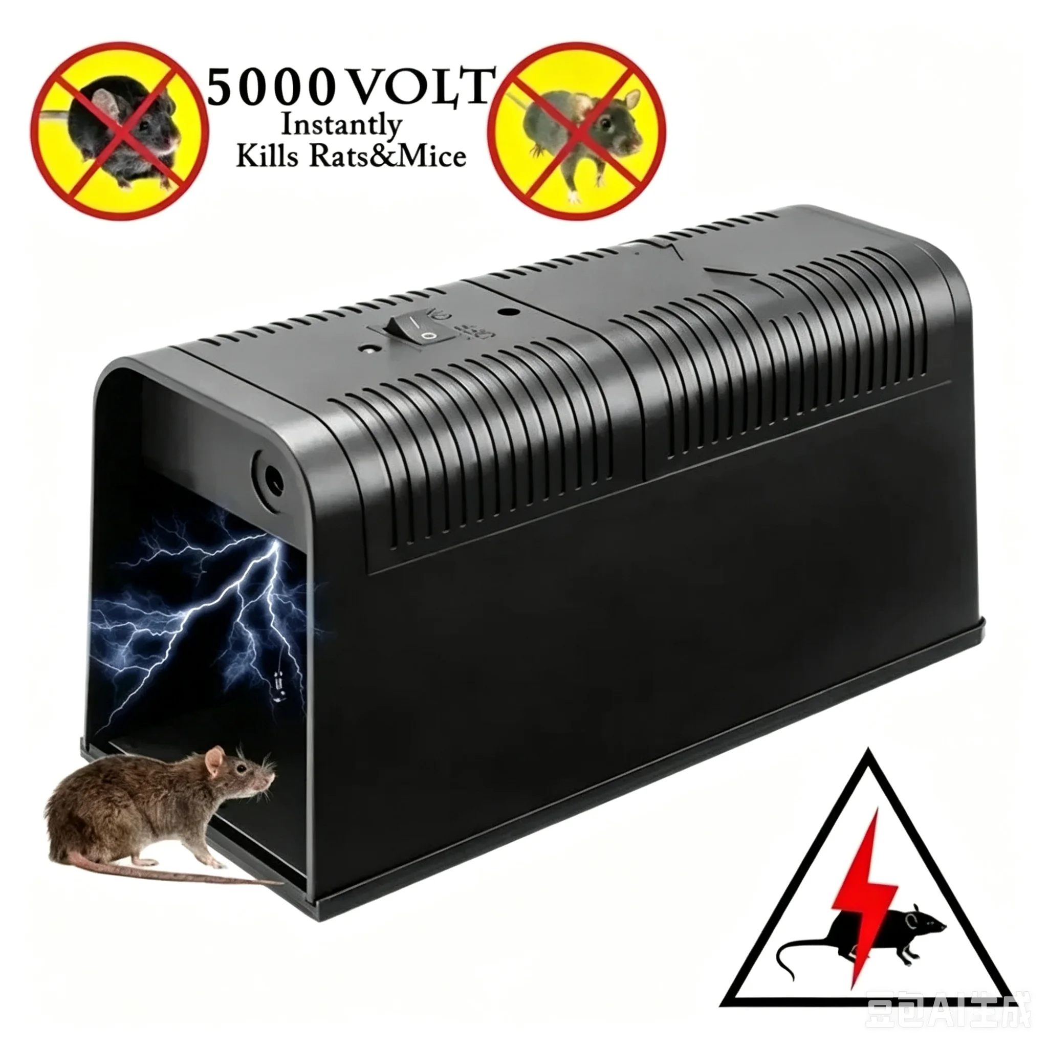 Electric Mouse Traps Rat Killer Mice Rodent Catching Catcher Hige Voltage Animal Pest Control Killing Trap