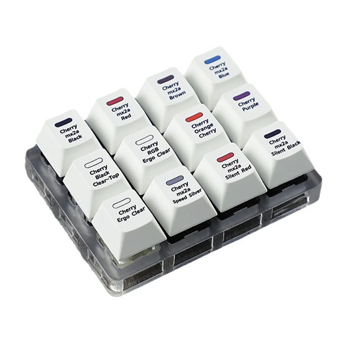 Cherry MX2A Chave Switch Tester Ferramenta de teste de interruptor de amostrador de teclado mecânico de 12 teclas para teclado mecânico