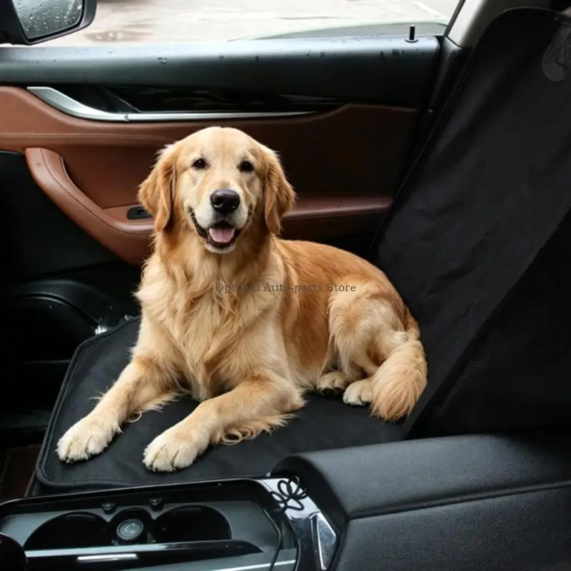 Breathable Polyester Pet Car Mat Cover For SUV Sedan With Antislip Backing