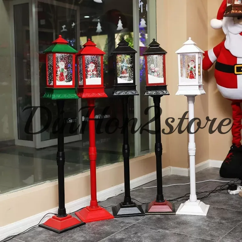 Christmas Snowfall Street Light Projector With Music Xmas Gift For Shopping Mall Window Living Room Indoor Holiday Decoration