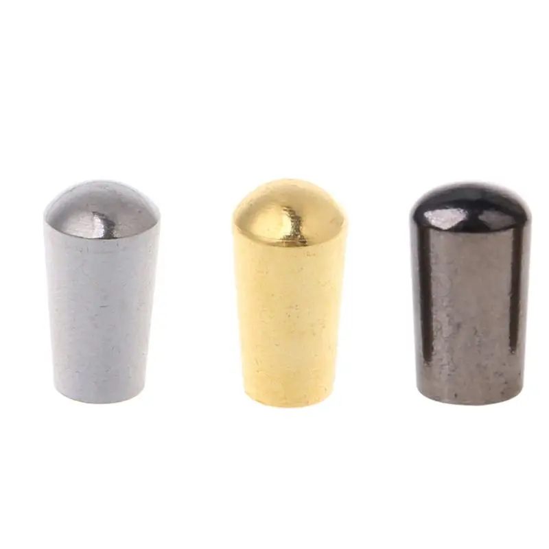 Internal Thread 3.5mm Brass Electric Guitar Toggle Switches Knobs Tip  Button