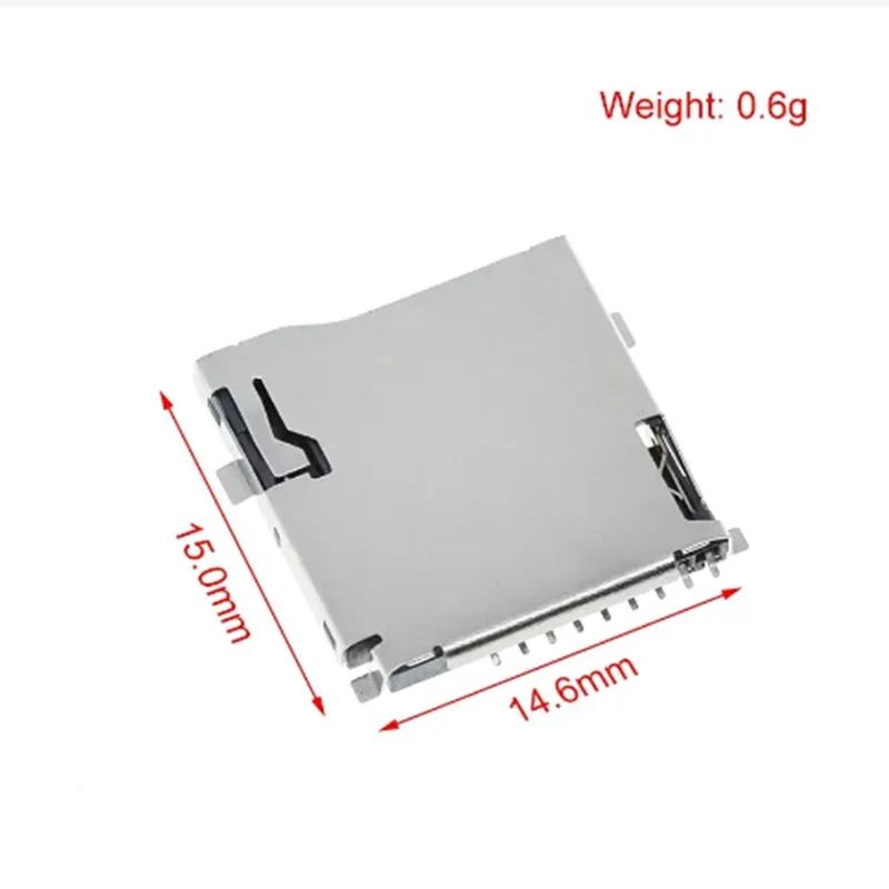 10PCS Push-Push Type TF Micro SD Card Socket Adapter Automatic PCB Connector