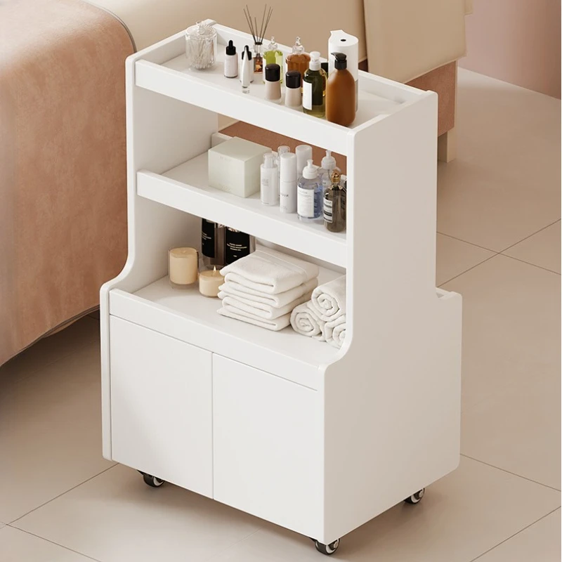 

Rolling Cart with Wheels Storage Trolley Beauty Salon Serving Cart Salon Equipment Furniture Reception Carrello Storage Cart