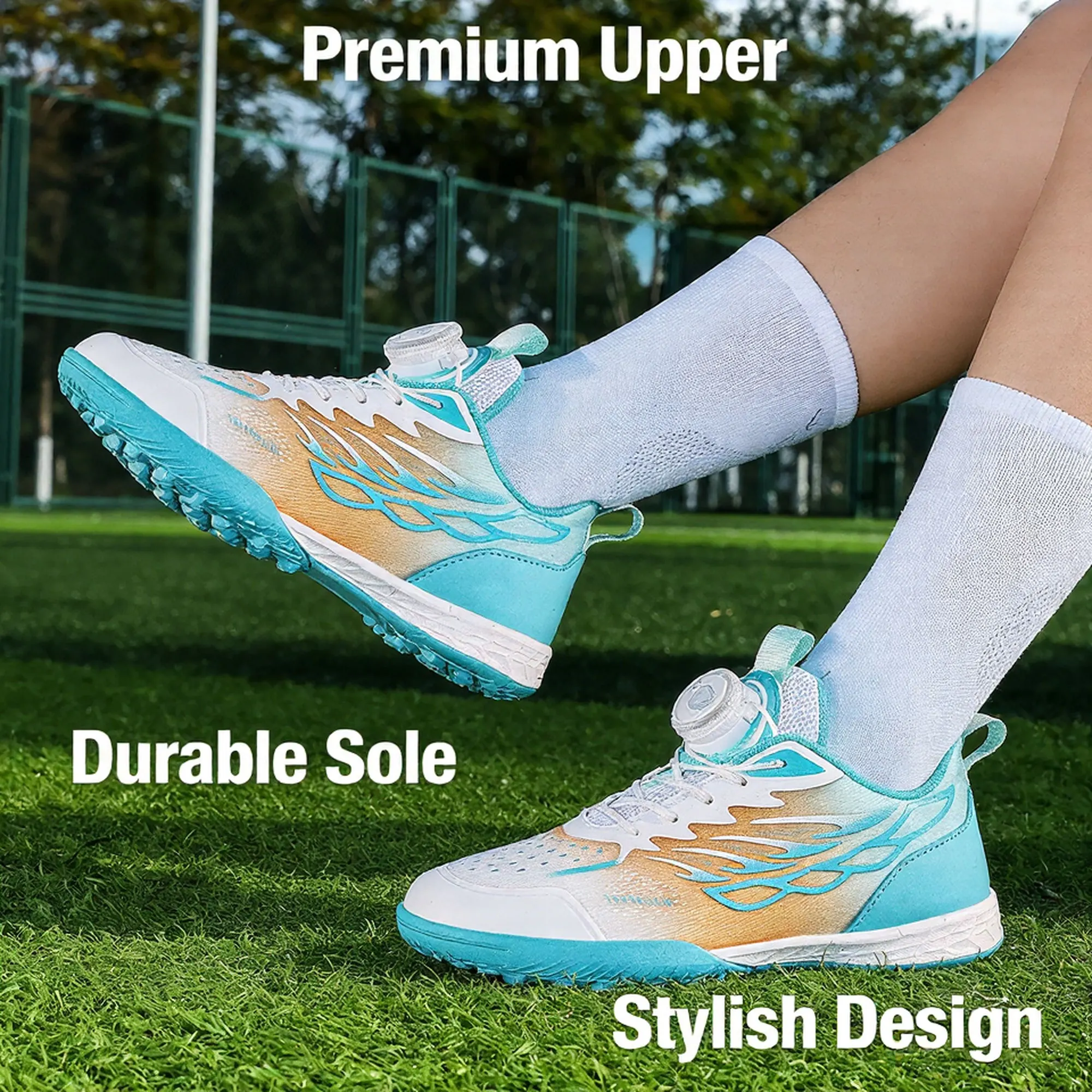 

Girls Professional Society Football Boot Outdoor Sports School Field Training Childrens Football Shoes for Kids Court Cute
