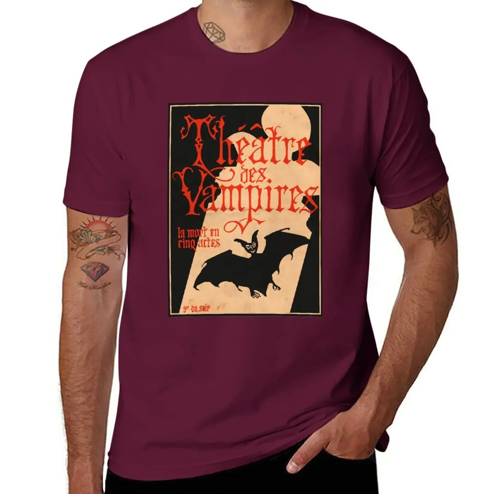 Man clothes plus size t shirts men New Théatre des Vampires Poster Interview with the Vampire Fanart T-Shirt oversized harajuku