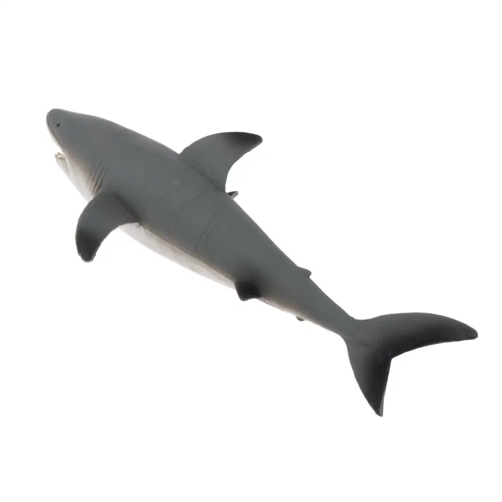 Great White Shark Toy Figurine - Ocean World Sea Life Figure Animals Model