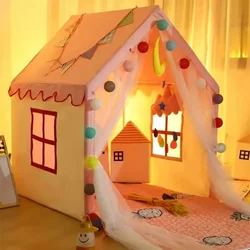 Indoor and Outdoor Tent for Children, Baby Princess Playhouse Super Large Room Crawling Tent Castle Princess Living Game Home