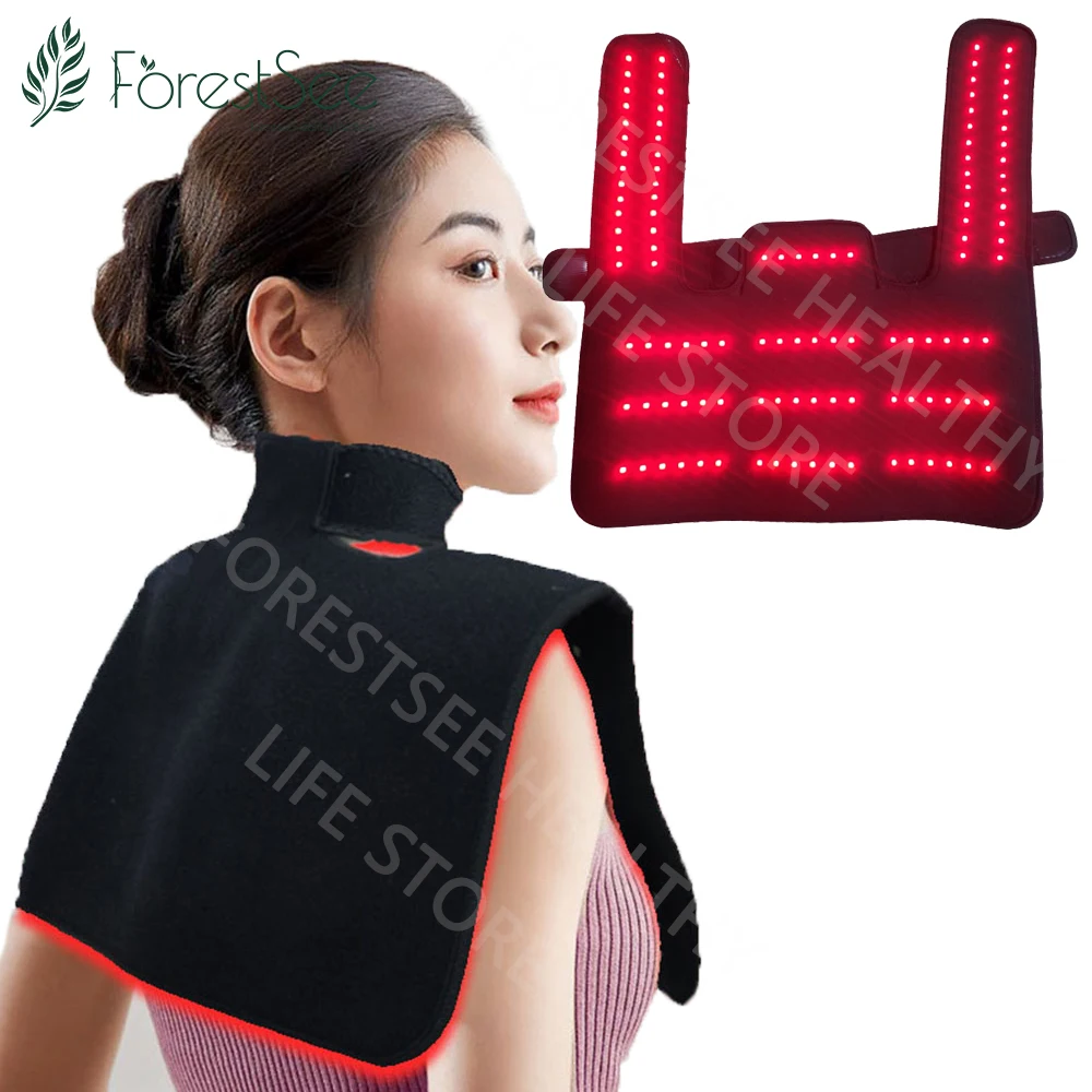 320x370mm Red Light Waist Abdomen And Leg Pain Relief Wrap Belt Red Light Therapy Neck And Shoulder Massager