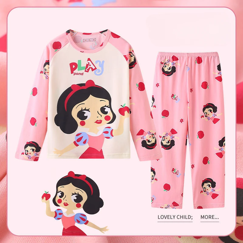 Cute Hello Kitty Kids Pajama Sets Comfortable Fashion Print Sleep Clothes Children Boys Girls Daily Homewear Autumn Winter