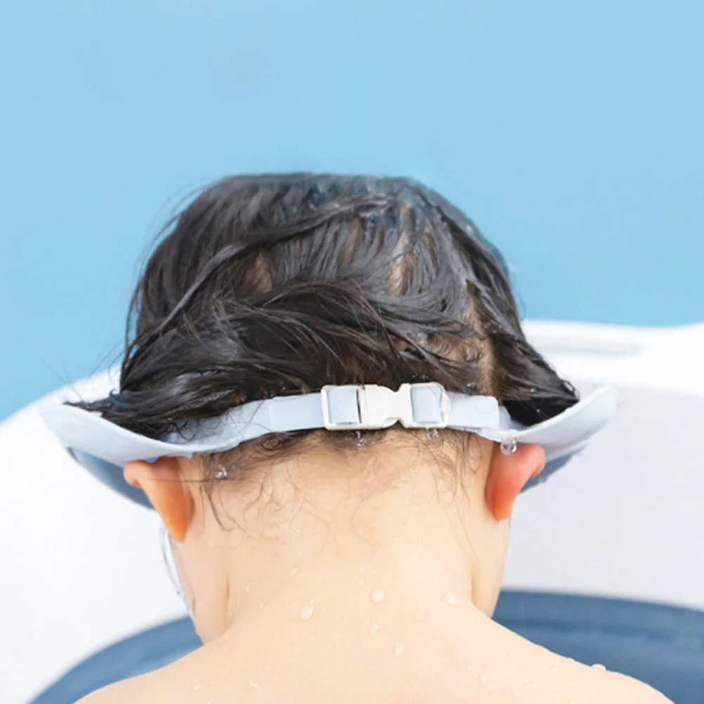 1 قطعة قبعة شامبو مقاومة للماء للطفل قابل للتعديل سيليكون مكافحة تسرب سدادات حماية الأذن غطاء الاستحمام تصميم حيوان لطيف عدم الانزلاق