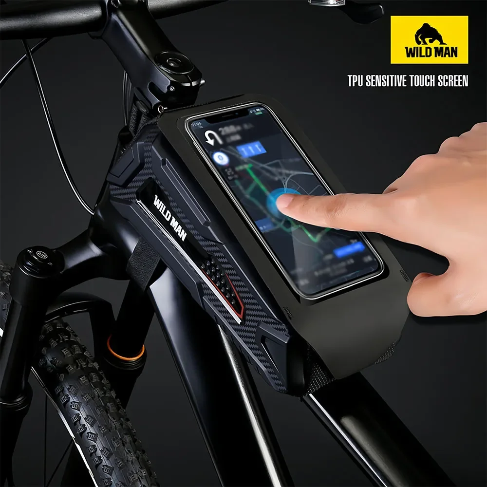 

Велосипедная сумка с твердым корпусом, сенсорный экран, 1 л, непромокаемая велосипедная сумка с большим количеством хранения