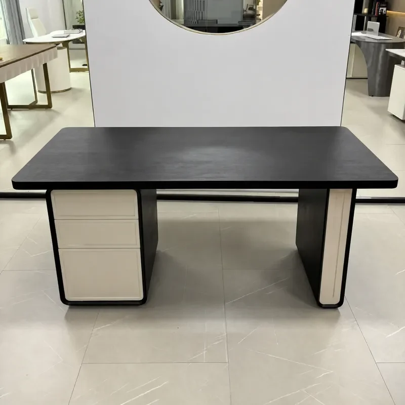 1.8m Solid Wood Executive Desk Modern Home Office Computer Table Study Writing Desk for Boss
