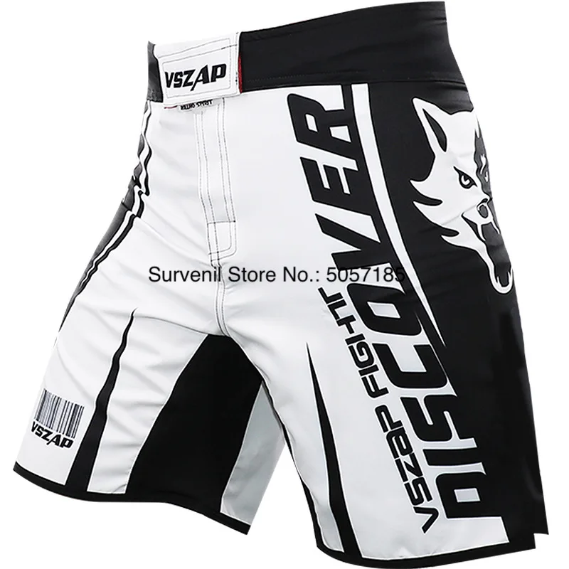 VSZAP Boxing Fight Shorts For Men MMA Muay Thai Sport Shorts Wolf Sanda Combat Grappling Kickboxing Pants Gym Boxe MMA Shorts