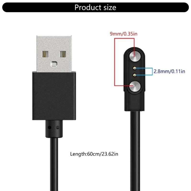 Dock Charger Adapter USB Charging Cable For Xiaomi Mibro GS/GS Pro/A2/T2/T1/C3/C2/Lite 2 Smart Watch Power Charge Accessories view 6
