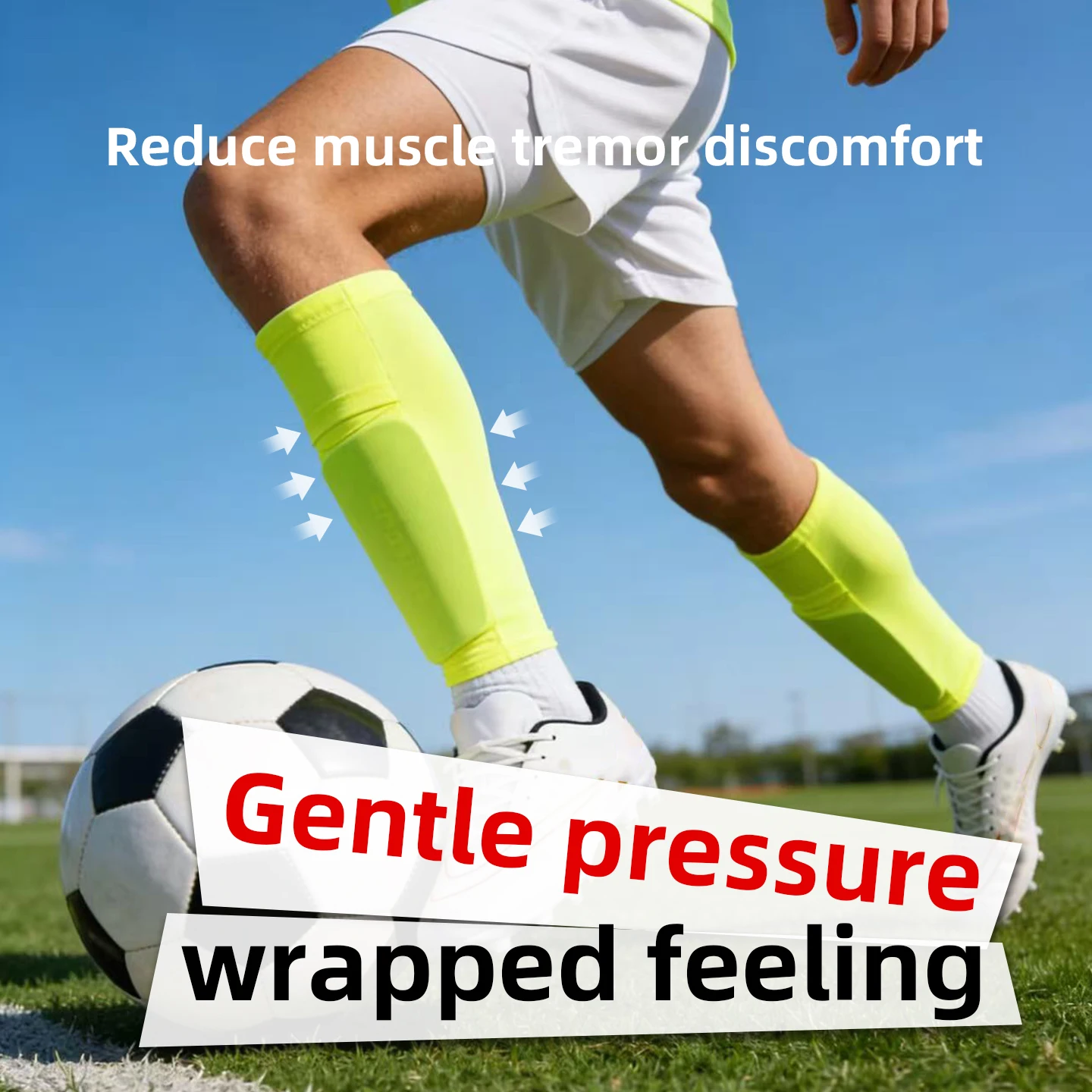 Breathable Calf Compression Sleeve Professional High-quality Soccer Socks For Men Children Running Football Basketball view 3