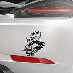 The Nightmare Before Christmas Jack And Sally Silhouette Vinyl Sticker For All Vehicles Auto Car Truck Wall Laptop Decor