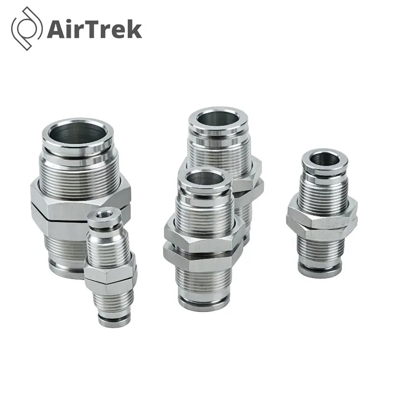 304 الفولاذ المقاوم للصدأ PU PV PM PLM هوائي سريع التركيب دفع في OD 4 6 8 10 12 14 16 مللي متر تركيبات أنابيب الإفراج السريع #4