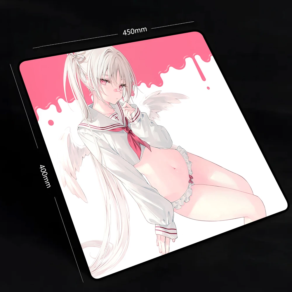 

Коврик для мыши с клавиатурой в стиле аниме Girl Balance, водонепроницаемая поверхность, игровой коврик для киберспорта, игровой профессиональный коврик для ПК, геймера, компьютерной мыши