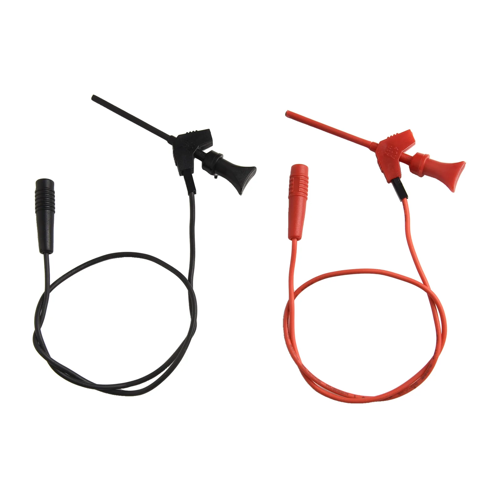 2pcs P1511B Multimeter Test Hook Clip Mini IC Hook Test Clip With Leads To 2mm Hole Socket Wire Length 30cm 30VAC 60VDC