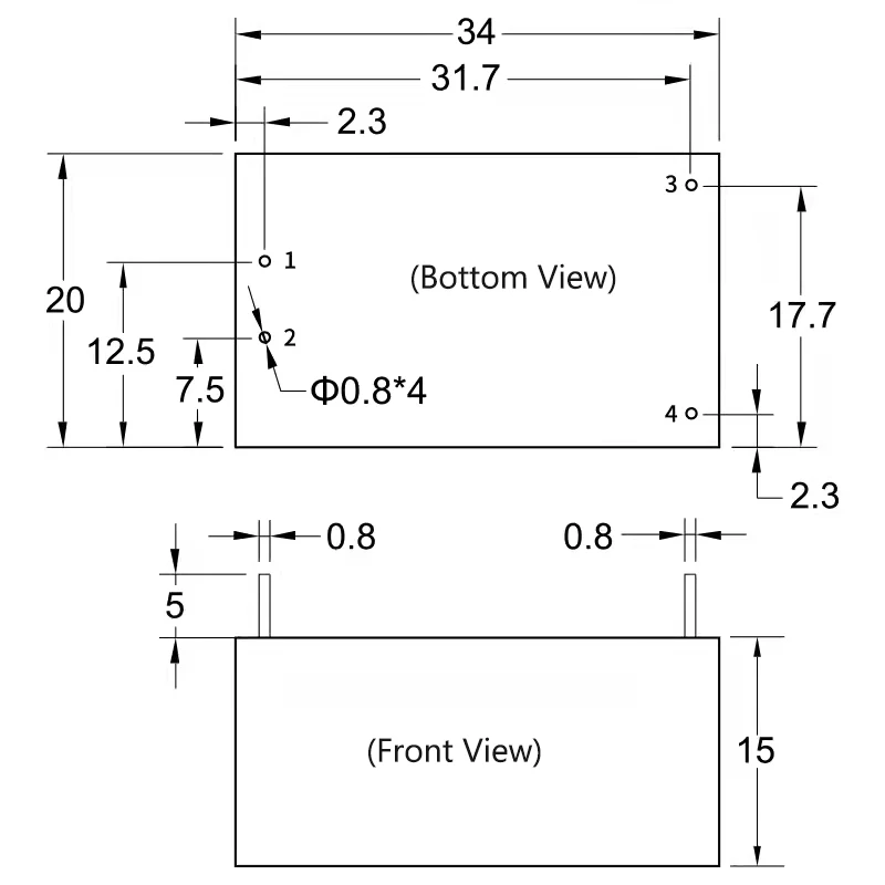 Hi-Link HLK-PM12 Импульсный преобразователь ACDC 3 Вт 220 В/100 В до 12 В 250 мА Понижающий модуль питания Импульсный светодиодный модуль освещения