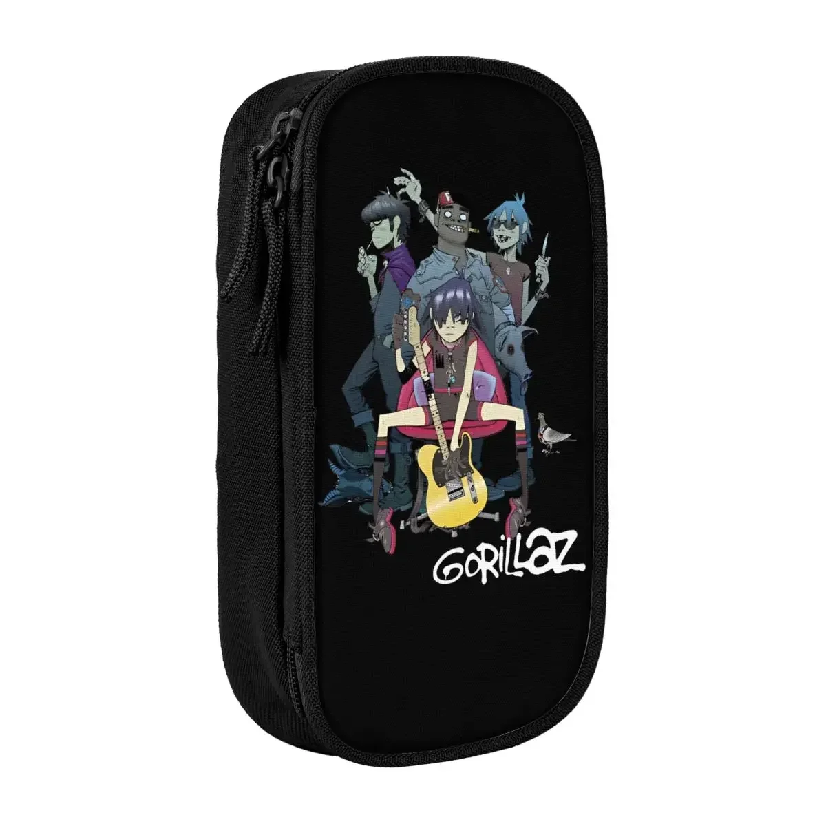 Rock Shirt Music-bayingimg Pencil Case College Pencil Pouch Girls Boys Canvas Fashion School Pencil Cases Graphic