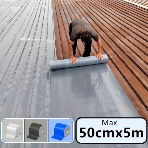 Imagen 1 del producto Cinta impermeable de Material antienvejecimiento de PVC para grietas de pared de techo de azulejos metálicos y ondulados cinta de reparación de techo duradera resistente a los rayos UV y al calor