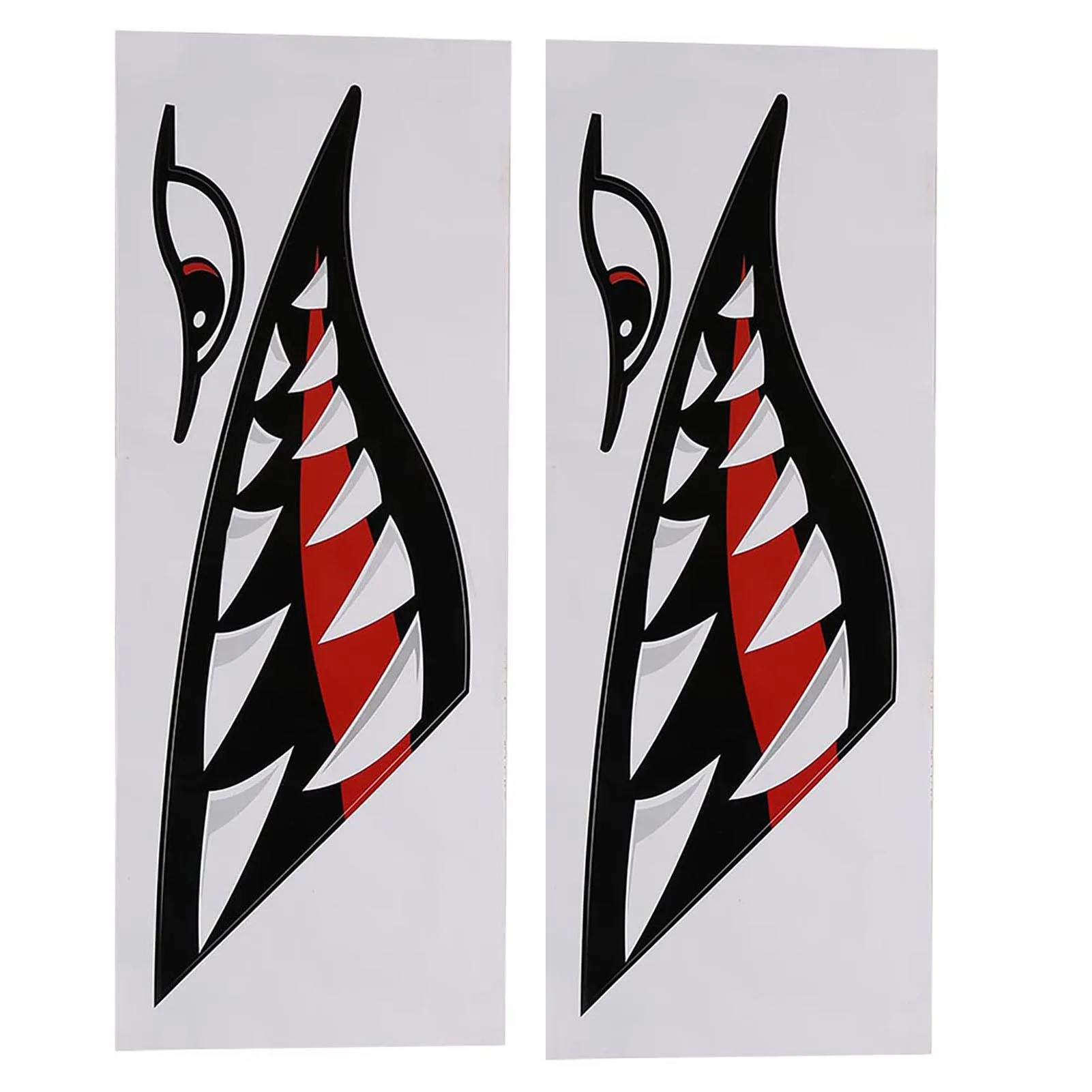Waterproof DIY Funny Shark Teeth Mouth Sticker Decal Car Kayak Boat Truck Decoration Shark Teeth Mouth Sticker
