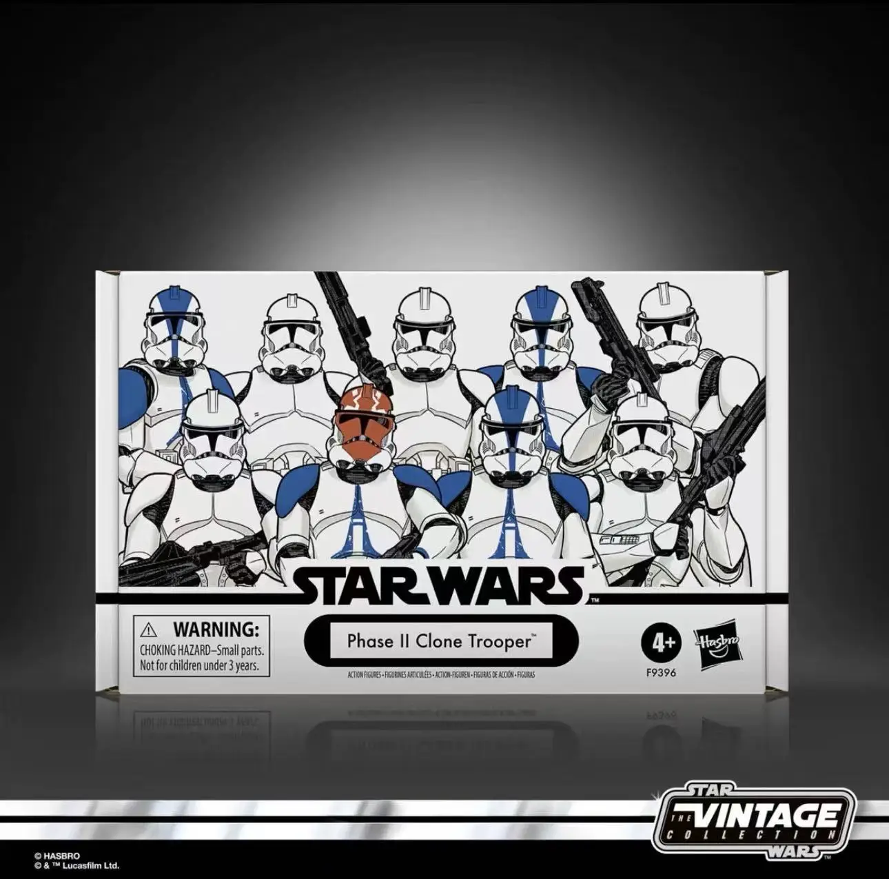 

Hasbro Star Wars TVC 1/18 Second-level Storm Soldier Clone White Soldier 4-player Set Tvc Retro Series