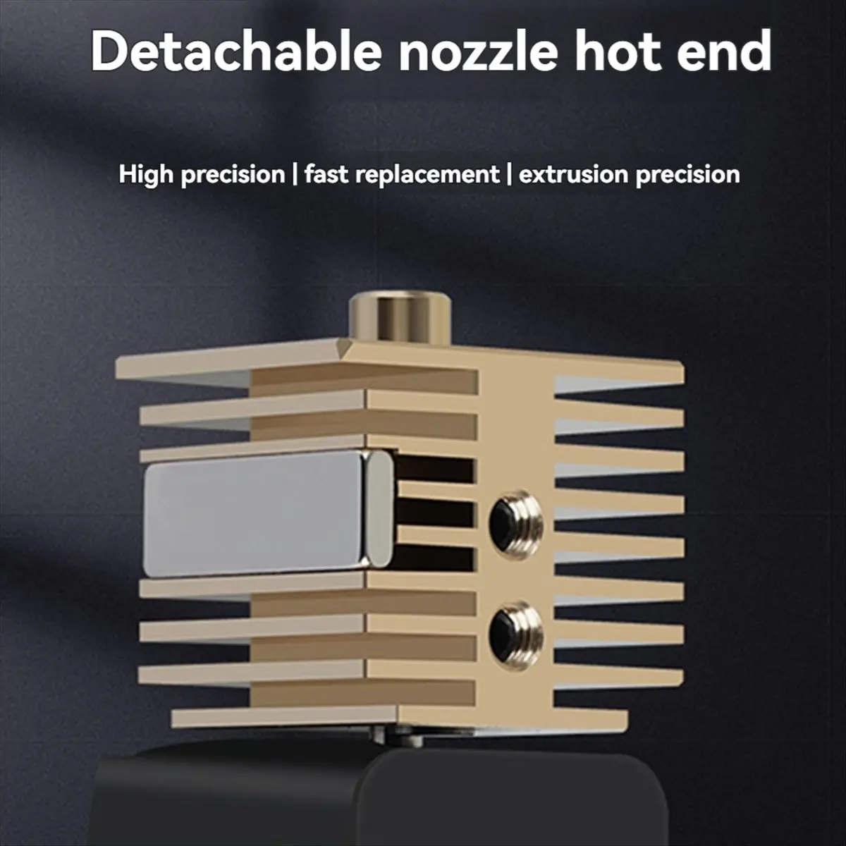 Upgraded Hotend Kit for A1/A1 Mini Hardened Steel Nozzle, Brass Heat Sink, Enhanced 3D Printer Performance-BCBW