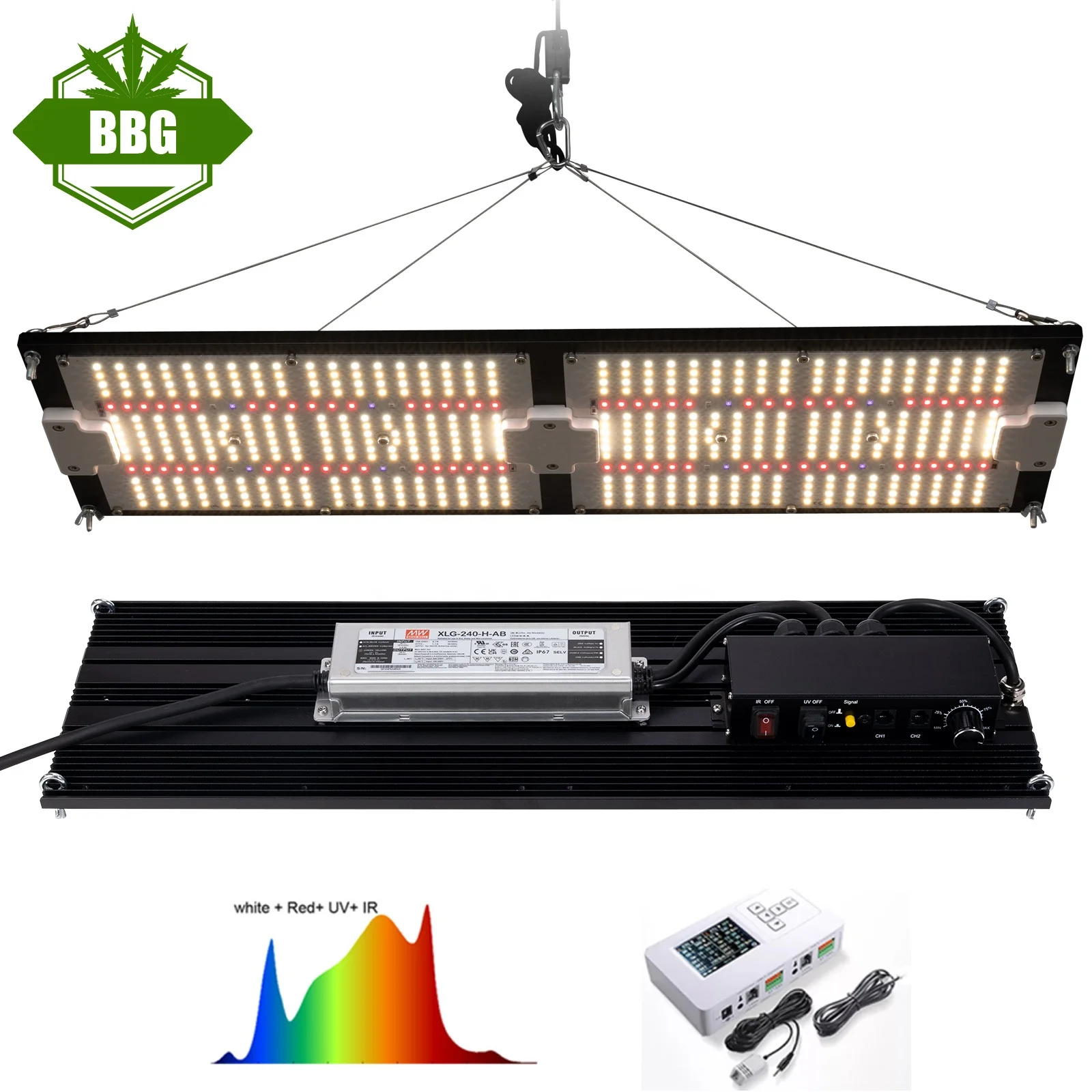 Samsung lm301h top bin led plant grow light board full spectrum 240W led grow light with 660nm 730nm uv 395nm