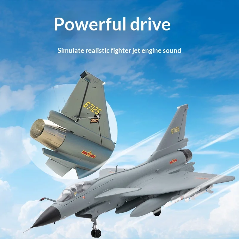 FMS 64Mm J10 National Day Commemorative Ducted Fan RC Electric Fixed Wing Airplane Reverse Thrust Full Metal Shock Landing Gear