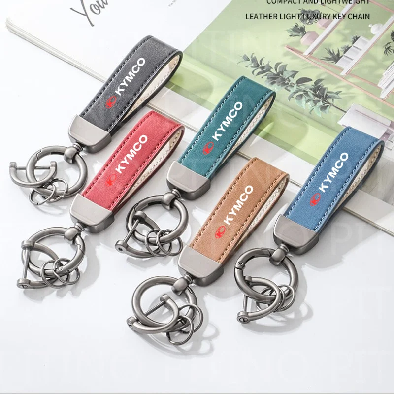 For KYMCO Xciting 250 300 400 AK550 CT250 CT300 S400 DOWNTOWN Motorcycle Keychain Key Ring Anti-lost Buckle Pendant Accessories