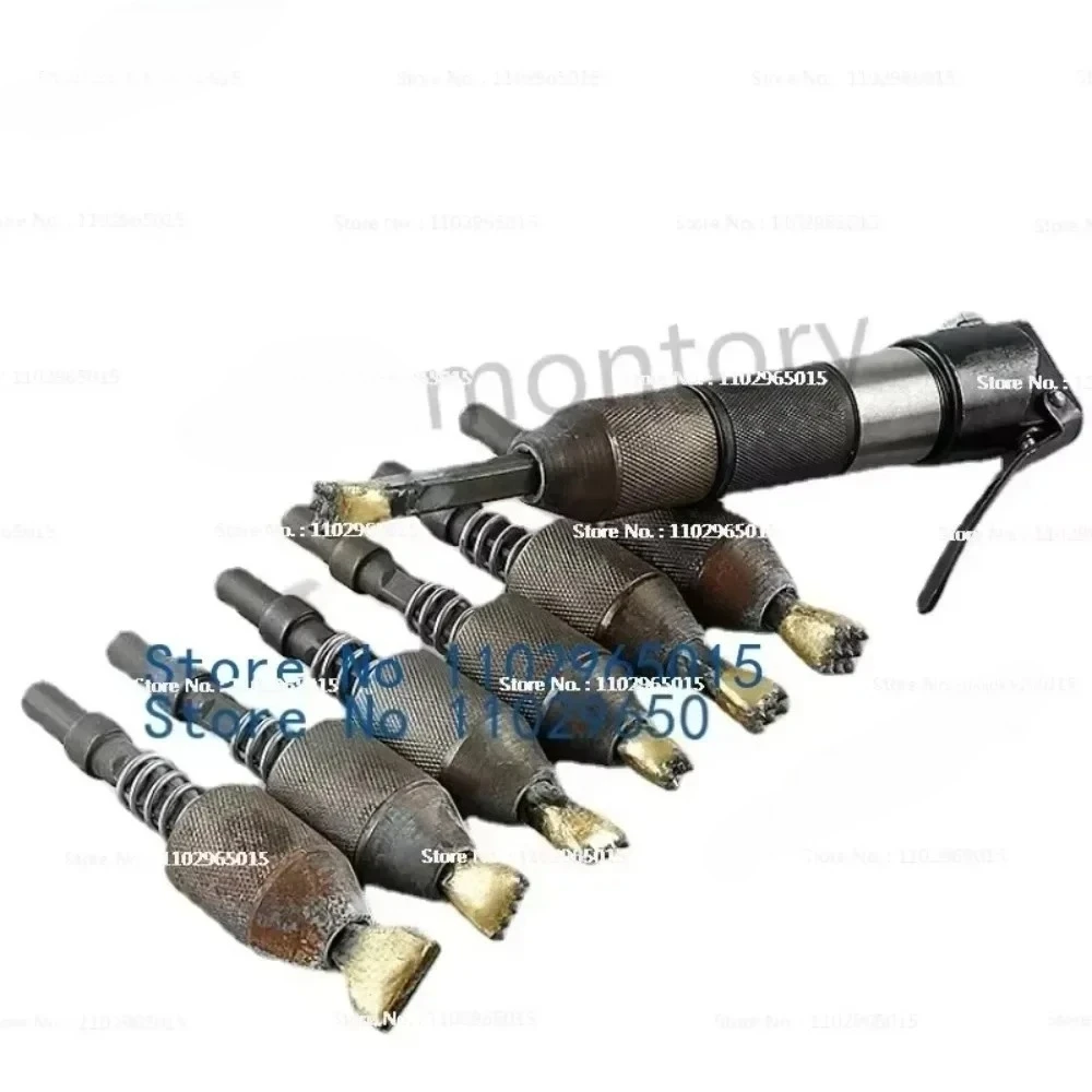 الهوائية نحت القلم آلة إزميل رئيس الليتشي الوجه قطع الفأس سبيكة زهرة المطرقة أدوات حفر الحجر #1