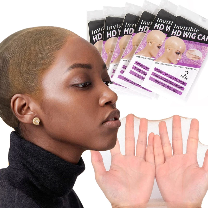 

3 упаковки/6 шт. HD шапочка для парика дышащая шапочка для парика для кружевного переднего парика чулок для женщин парик прозрачная шапочка для парика тонкая невидимая