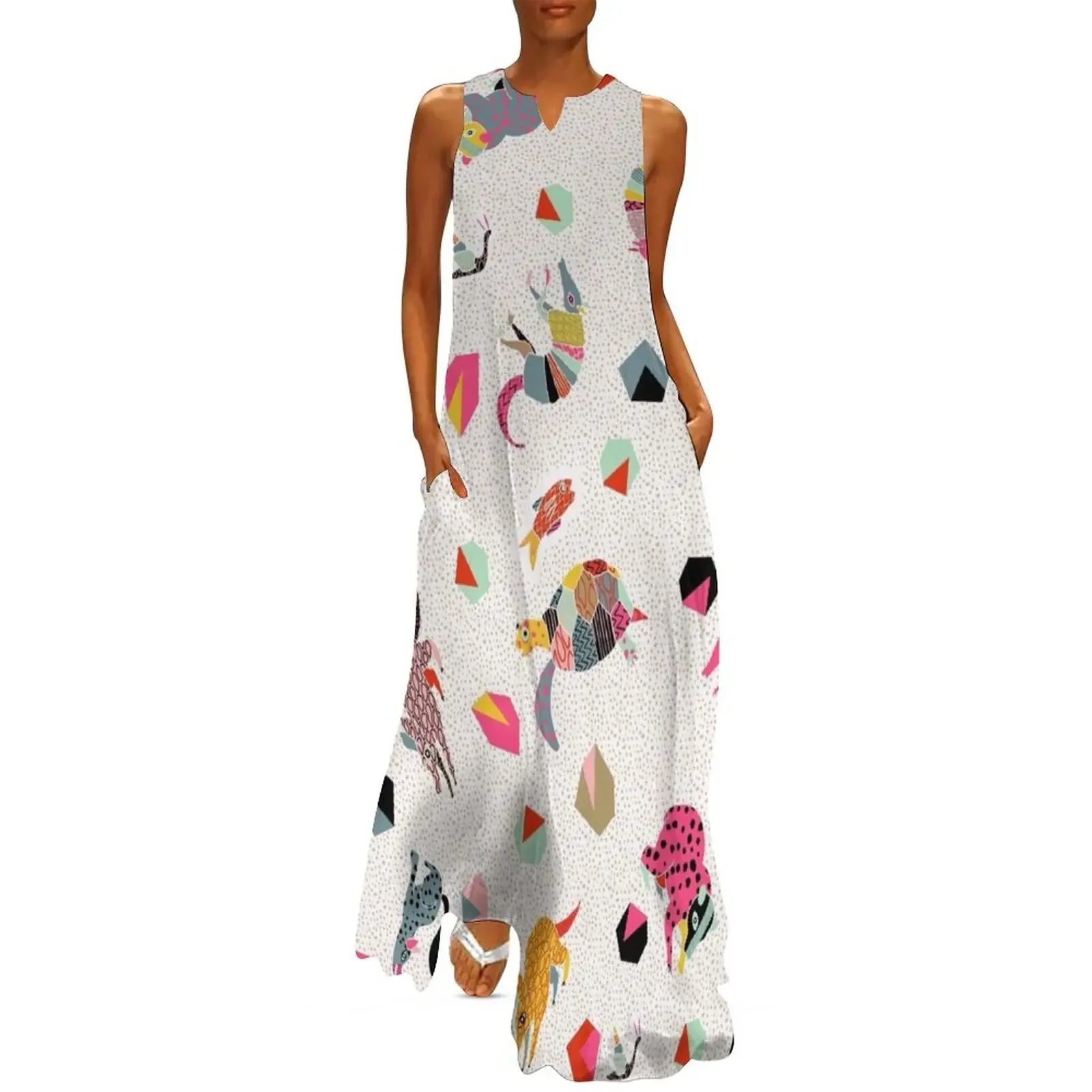 

Alebrijes Mexican Folk Art Long Dress Casual dresses dresses for womens 2025 Long dress Dress