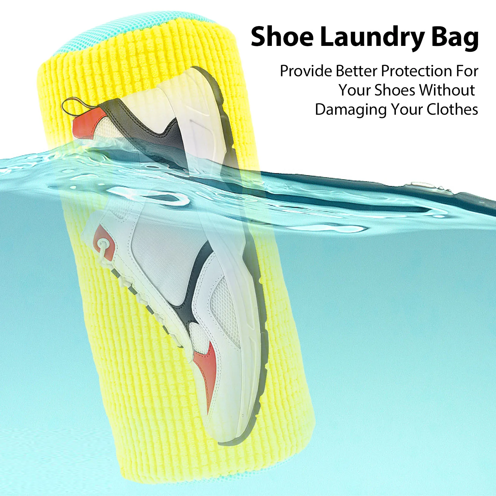 1/2Pcs Washing Shoes Bag Laundry Shoes Protector Bag with Zipper for Sneakers Running Shoes Remove Dirt Anti-deformation New