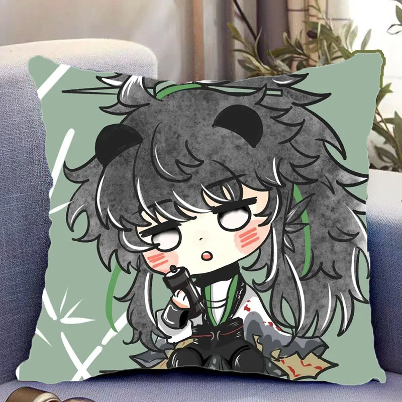 Gioco Wuthering Waves QIUYUAN Cosplay Cuscino di tiro 2 lati Anime Cartoon Peluche Cuscino per la casa Divano Decorazione Regali