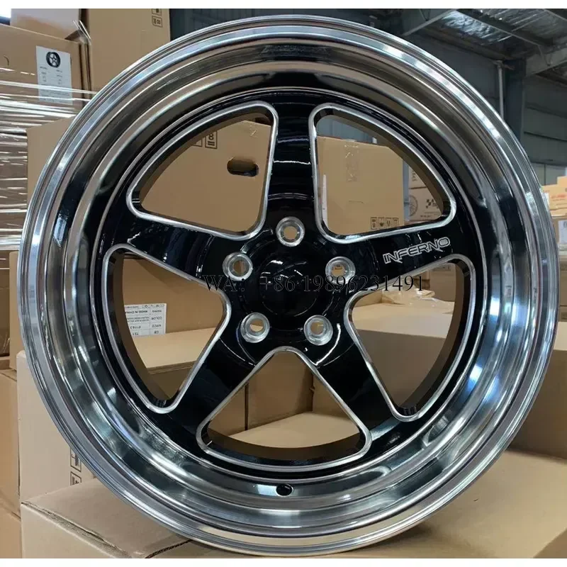 Wmwmnu 18 Inch 5x114.3 6x139.7 PCD Deep Dish Mirror Lip Five Spoke Alloy Wheel Rims